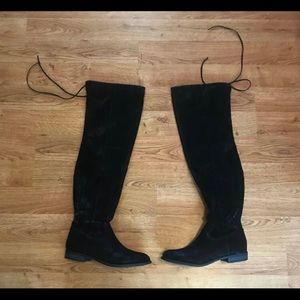 Thigh High JustFab “Jessi” Boots, Black, Size 9
